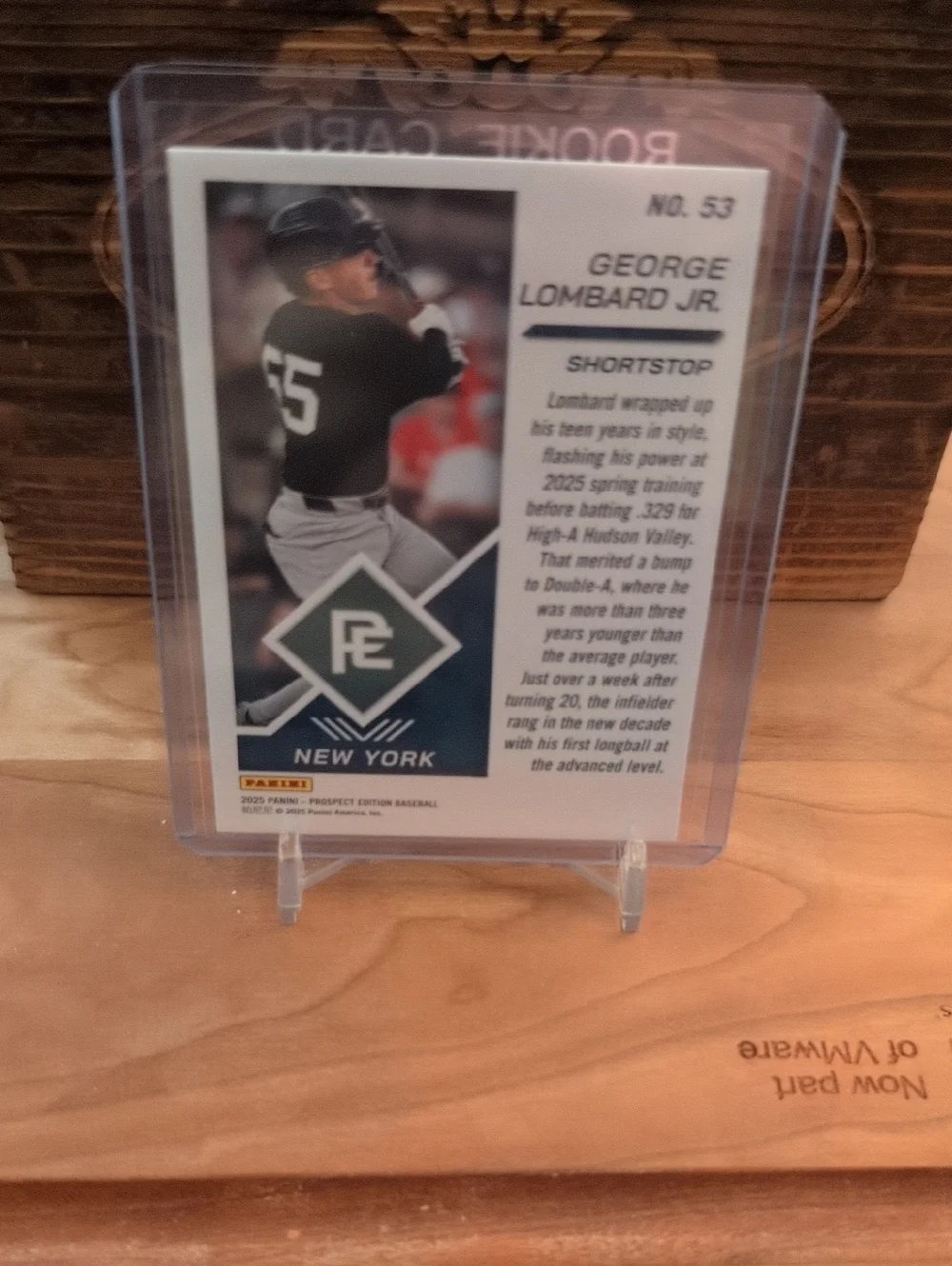 2025 Panini George Lombard Jr. Prospect Edition Rookie Card Yankees - Picture 2 of 2